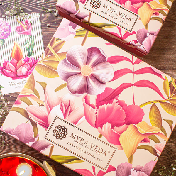 Myra Veda's Limited-Edition EXTRA-LARGE DIWALI 'LUXURY ESCAPE' Pamper Hamper - Ensemble of 8