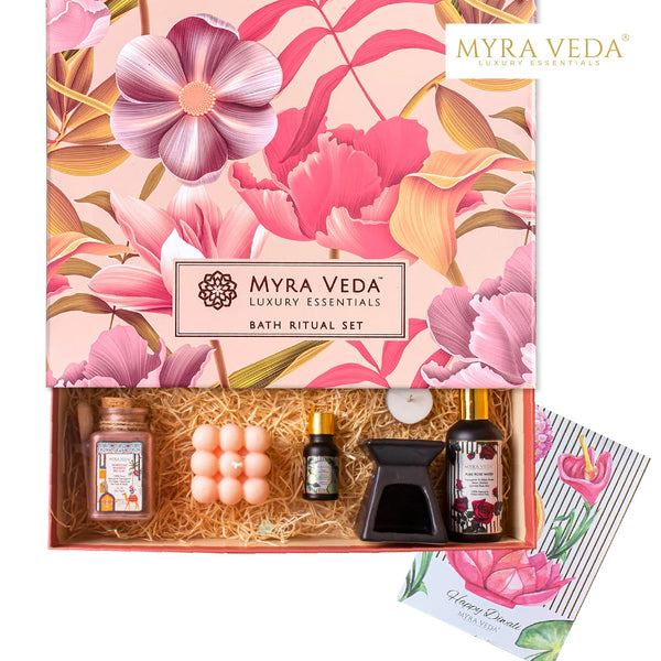 Myra Veda's Limited-Edition EXTRA-LARGE DIWALI 'LUXURY ESCAPE' Hamper of Luminicense - Ensemble of 7