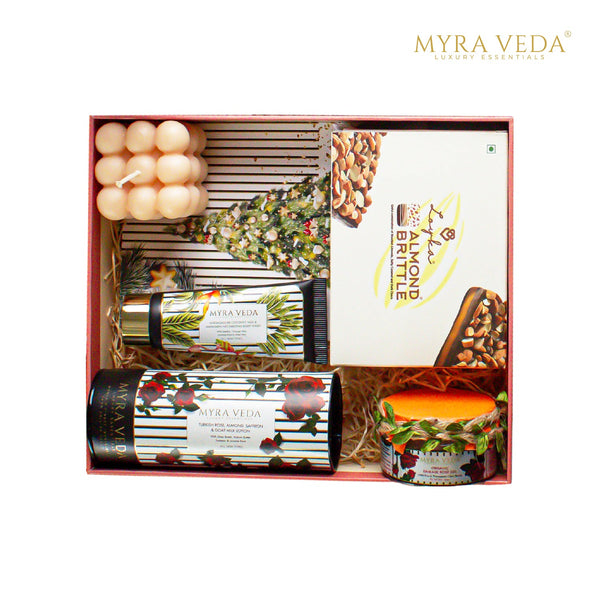 Myra Veda's Limited-Edition LARGE CHRISTMAS   Sweetness Hamper - Ensemble of 5