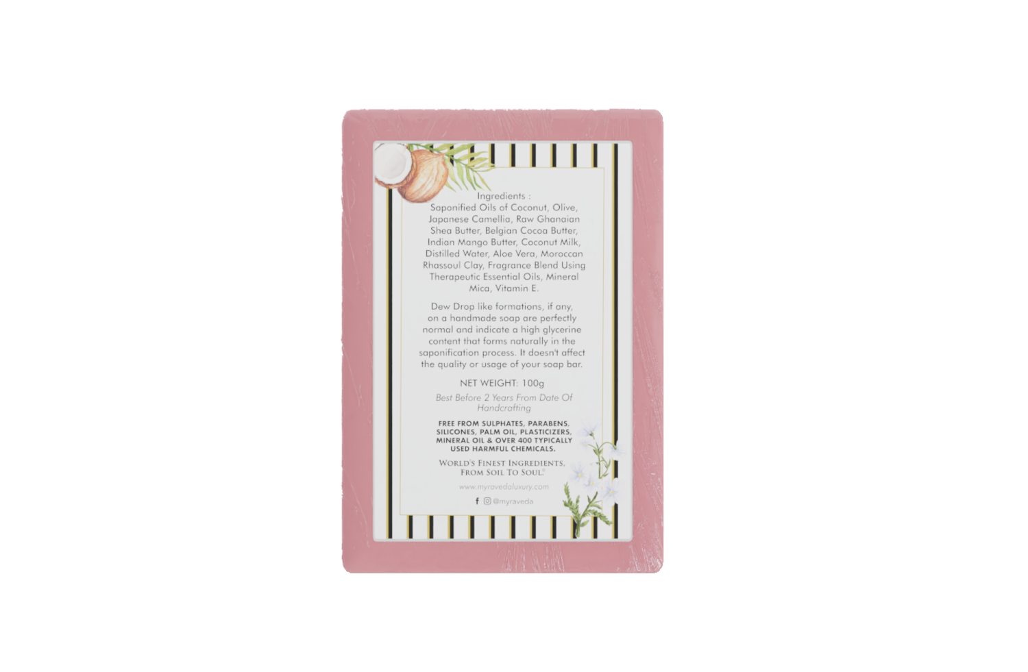 Myra Veda Handcrafted Coconut Milk Soap