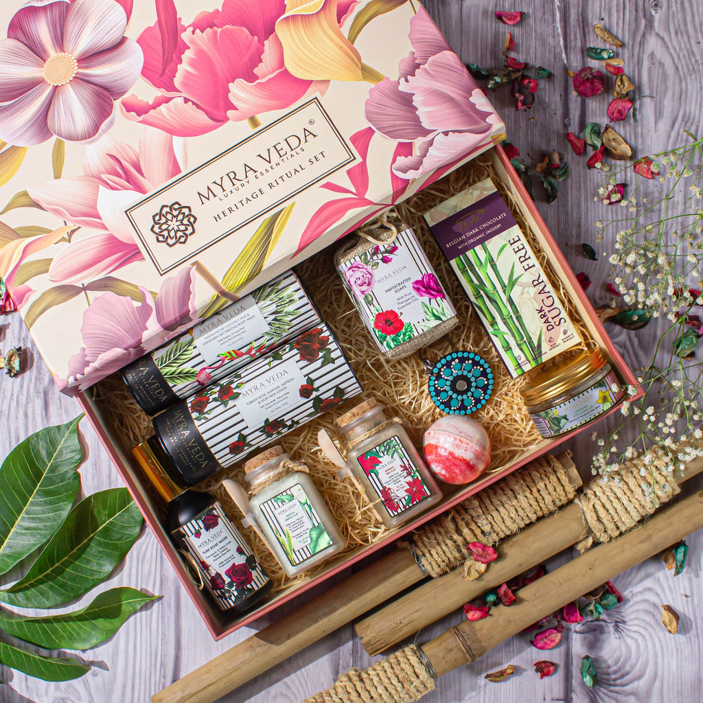 Myra Veda Extra-Large Self-Care + Sugar-free Sweetness Gift Hamper