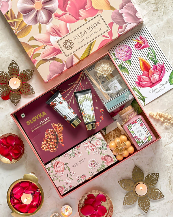 DIWALI'S LUXURY ESCAPE' Heritage Hamper' - Ensemble of 7